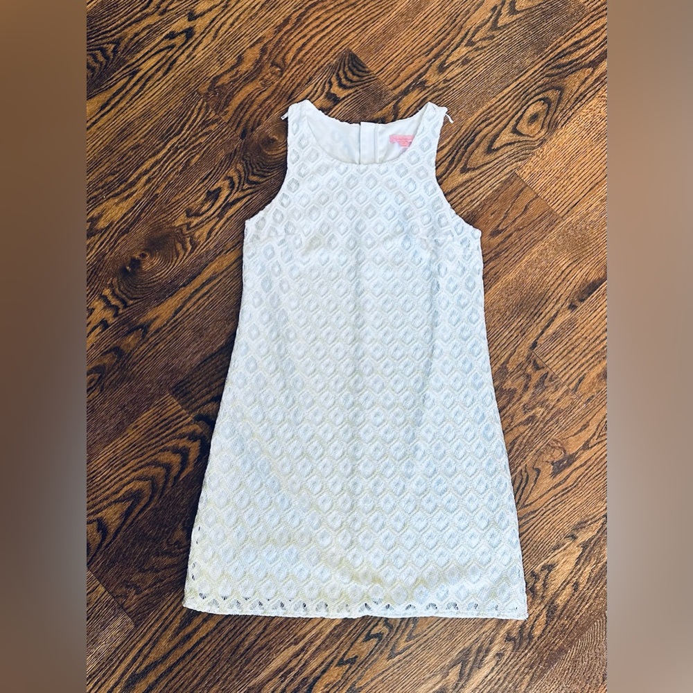 Lilly Pulitzer White Textured Women’s Dress
